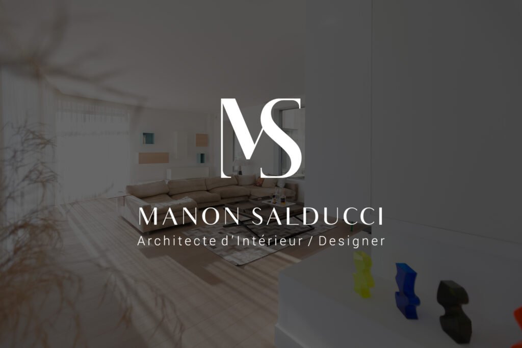 Logotype de l'entreprise 
Manon Salducci Architecte d'Intérieur / Designer